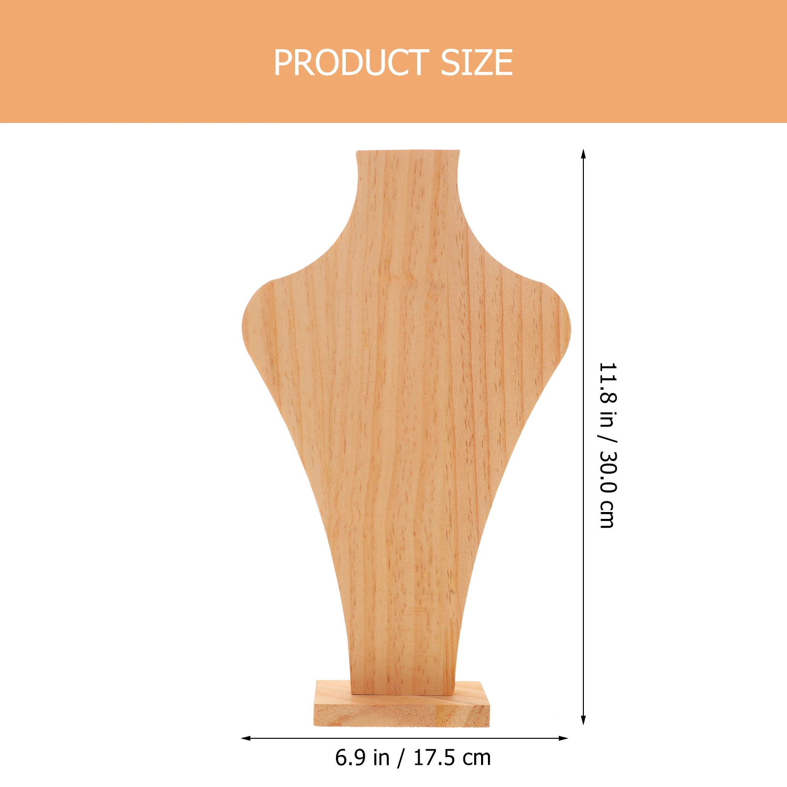 

Necklace Display Stand Presentation Organizer Wooden Case Holder Prop Detachable Jewelry Hanging Rack