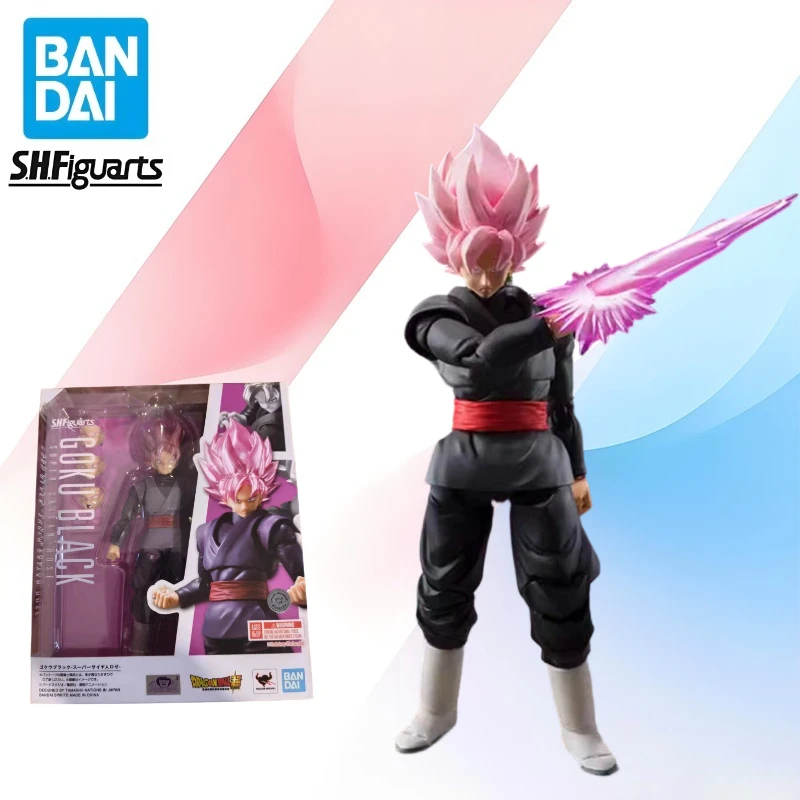 

Bandai in Stock SHF Dragon Ball Super Super Saiyan Rosé Black Goku Zamasu Figure Toy Gift