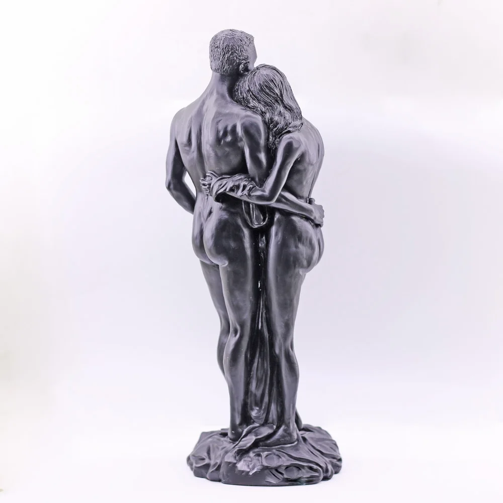 Embracing Lovers Silicone Candle Mould Making Plaster Soap Resinous Couple Art Sculpture Home Deco Mold Wedding Valentine's Day