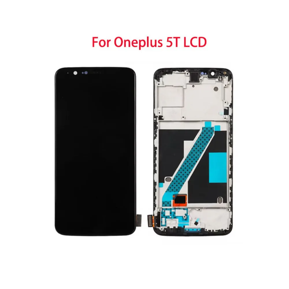 oled-for-oneplus-5t-1-5t-a5010-lcd-display-touch-screen-digitizer-with-frame