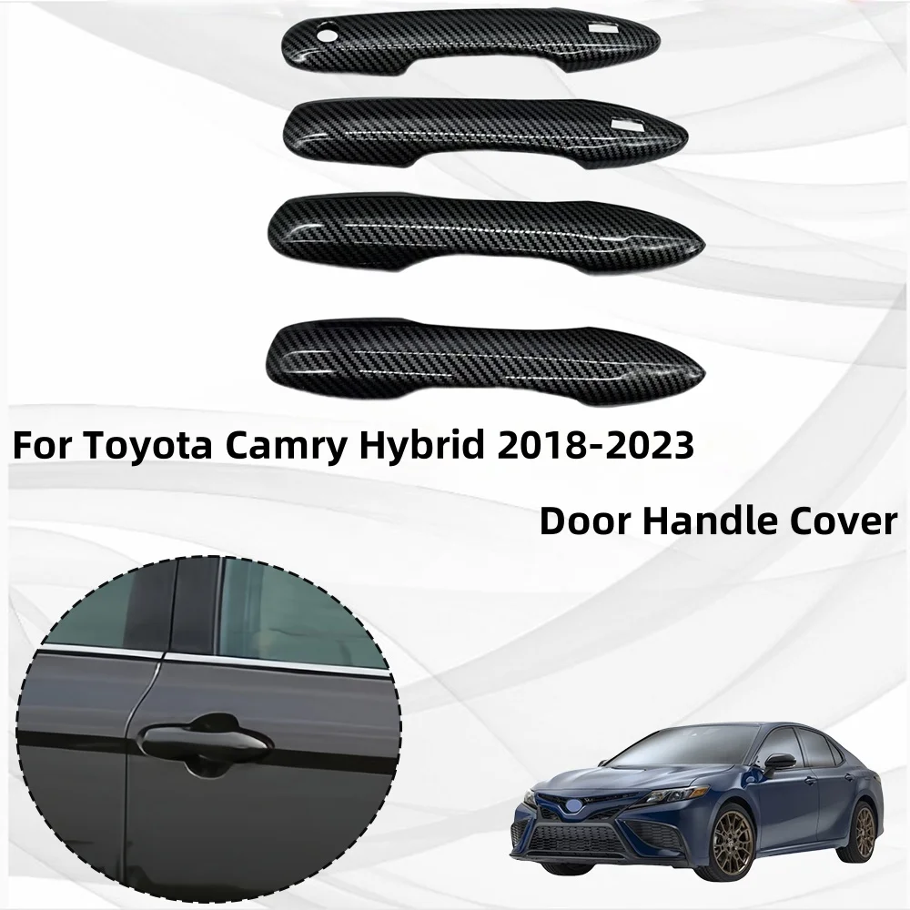 

4 PCS\SET ABS Anti-Rust Chrome Car Door Handle Cover For Toyota Camry Hybrid 2018 2019 2020 2021 2022 2023 Exterior Decoration