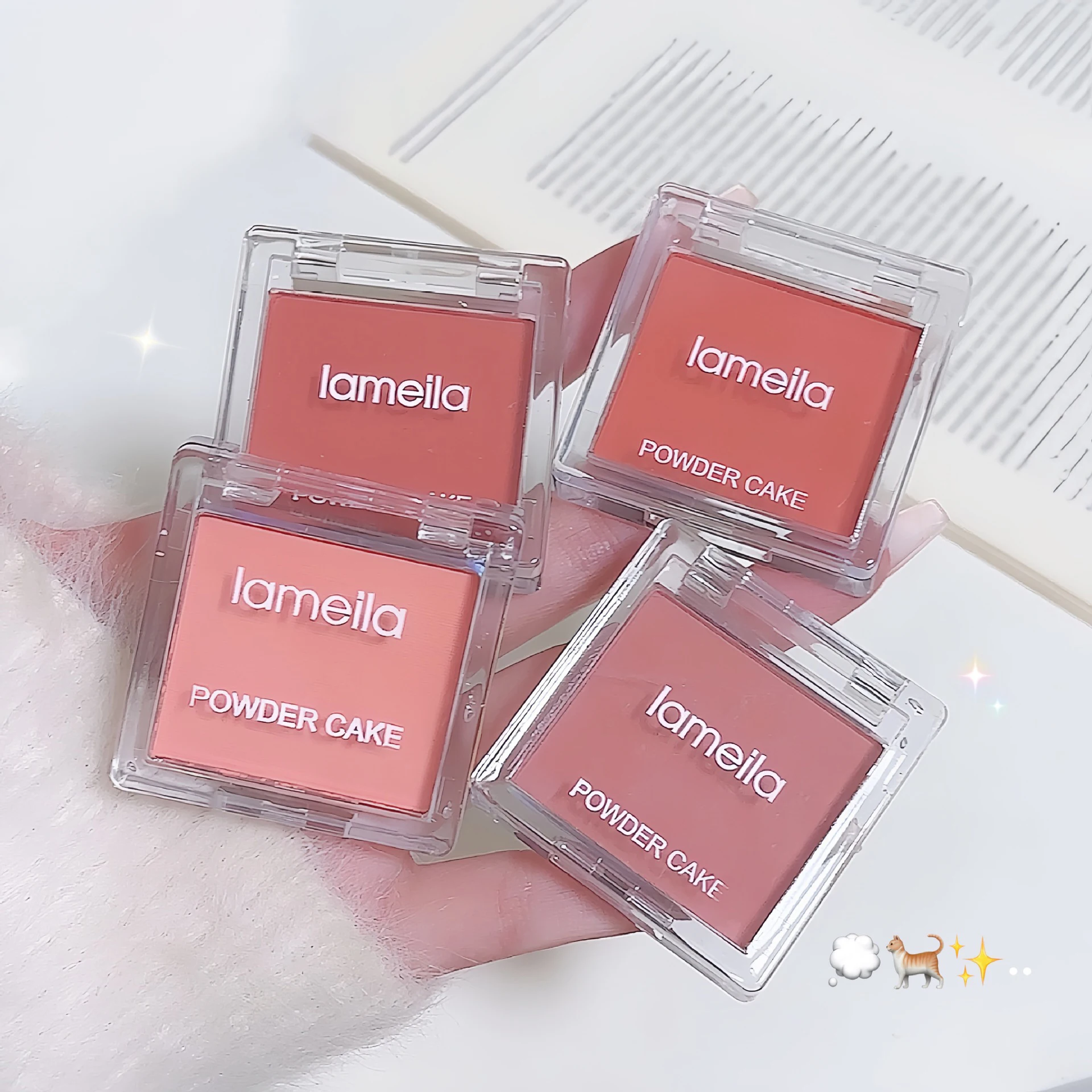 Blocs de cristal Rouge Blush Palette maquillage nu visage fixation couleur unique débutant femme couleur unique Blush
