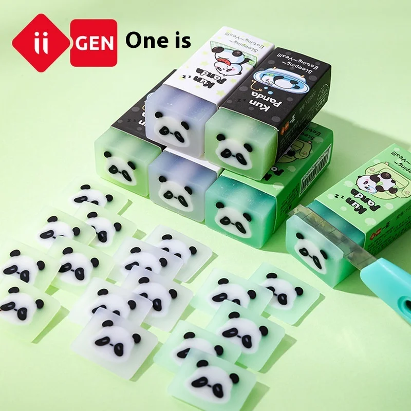 

Iigen Stationery Kun Panda Style Sandwich Originality Lovely Animal Eraser Clean And Debris Free Prize Children'S Learning Gift