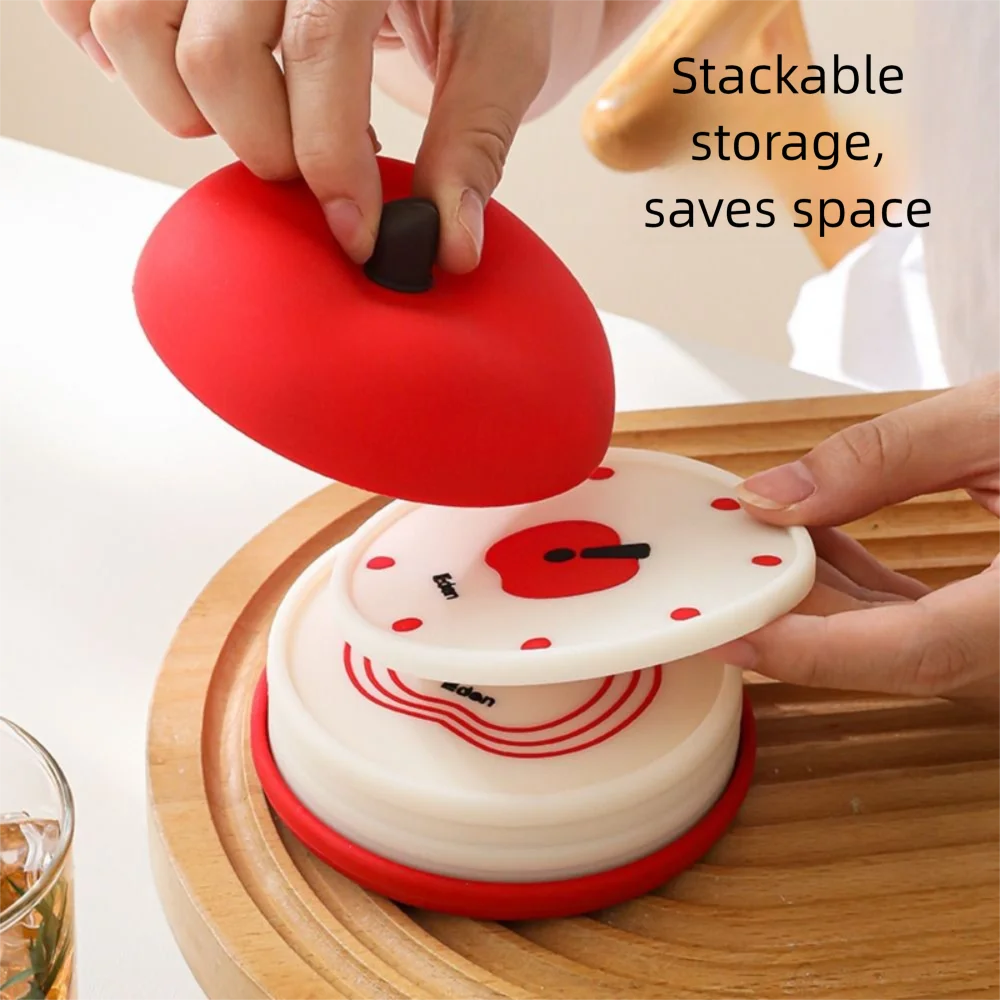 

Creative Fruit Shape Coasters Set Anti Scald Anti-fouling Decorative Placemats Heat Resistant Reusable Drink Insulation Pad