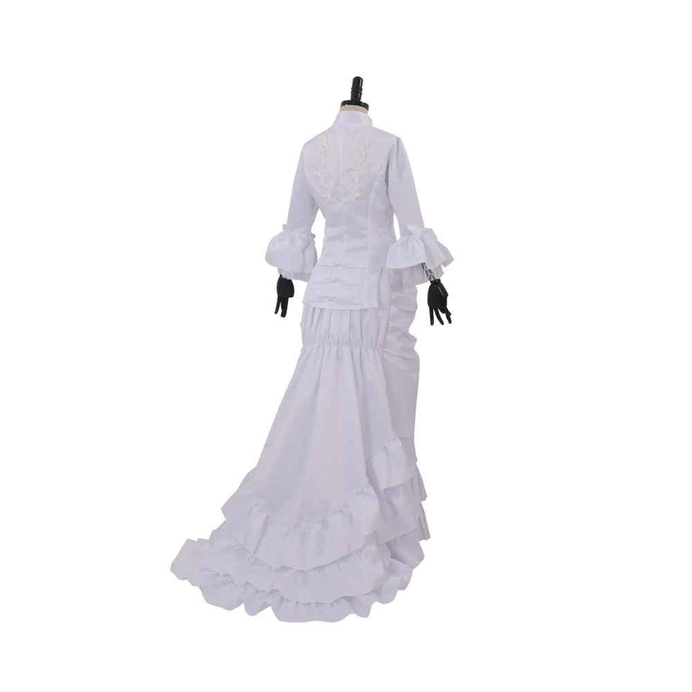 

18th Century Victorian White Ball Gown Dress Wedding Dress Costume Dress Civil War Dress Custom Made