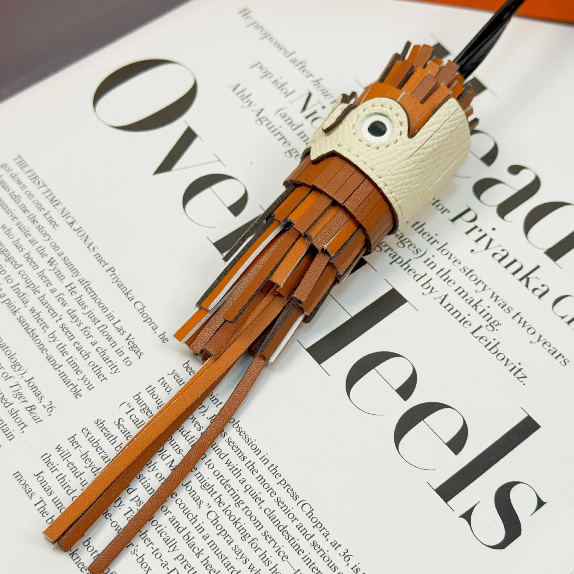 البومة مخيط يدويا شرابة حقيبة سحر للنساء حقيبة معلقة قلادة بو الجلود الطيور دمية حقيبة الملحقات