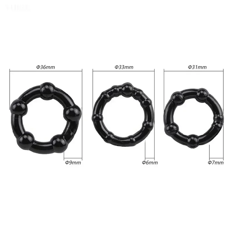 Sex Cock Ring Silicone Penis Rings Adult toys For Men Hot Sale Silicone Beaded Penis Rings Delaying Ejaculation Cock Rings