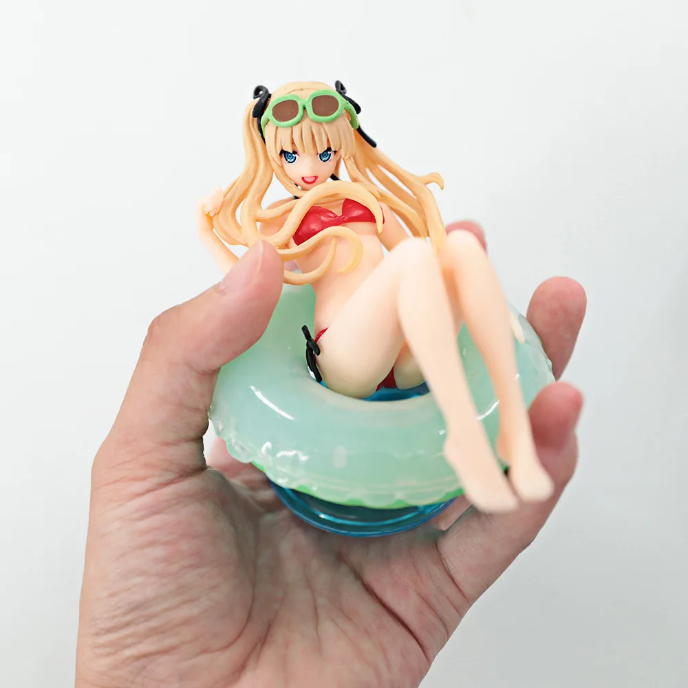 9cm Doll Model How To Raise A Boring Girlfriend Anime Girl Figure Eriri Spencer Sawamura Swimming Circle Decoration Toys Gift