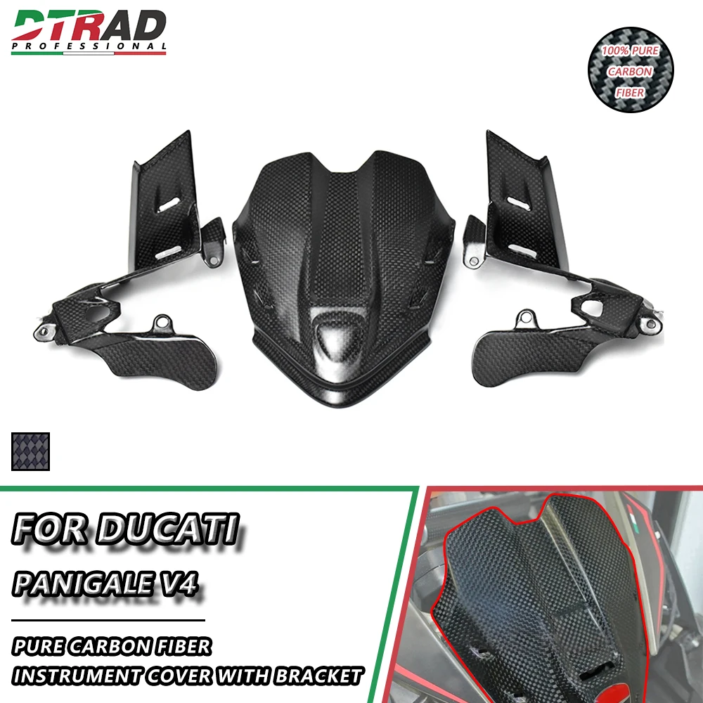 

Instrument Cover With Bracket For DUCATI Panigale V4 S Speciale 1100 Corse SP R 1000 SP2 Superleggera Carbon Fiber Motorcycle