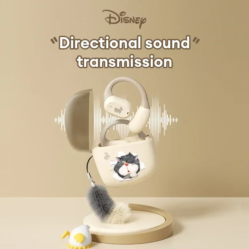 Disney QS-O02 Kopfhörer Bluetooth Donald Duck Ohrbügel Headset HD HiFi Stereo Sound Drahtlose Kopfhörer mit Anhänger für Geschenke