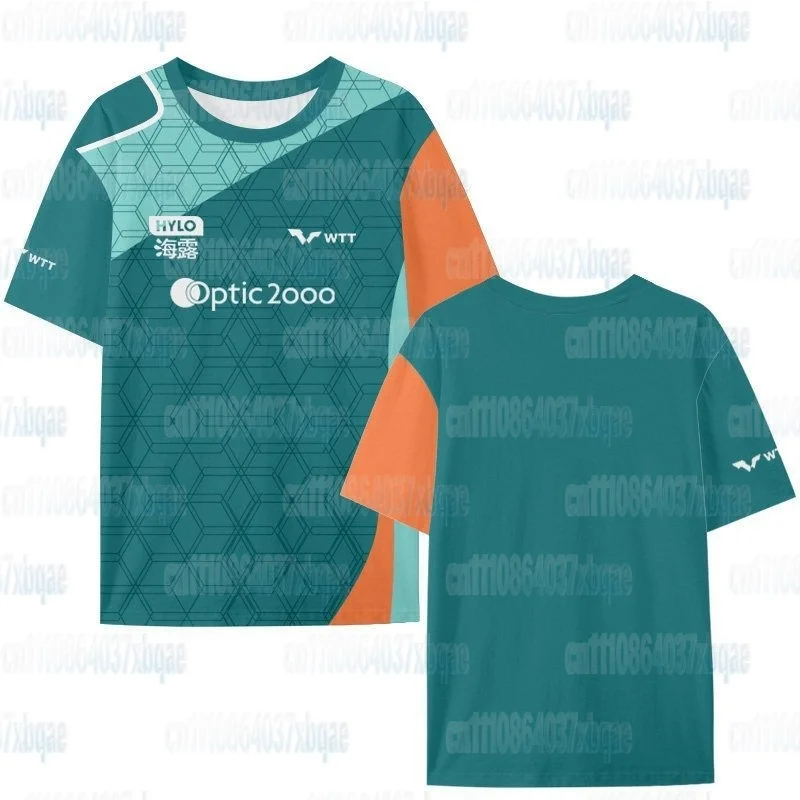 Lebrun Fefe Eisseiden-Kurzarm-T-Shirt Schnelltrocknend Wettkampfuniform Halbarm-Fanbekleidung Locker geschnitten Sportlich Familienoutfit – Detail 16