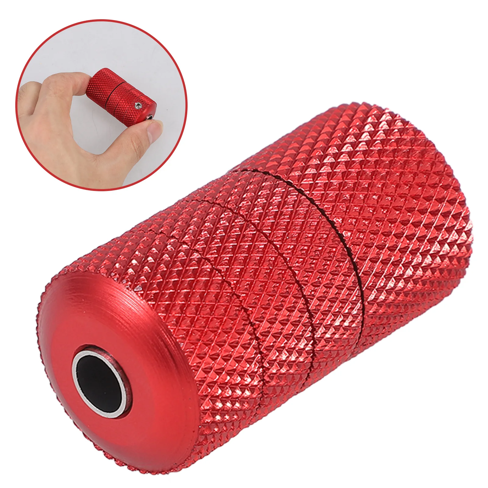 

Самоблокирующаяся сменная ручка для татуировки из алюминиевого сплава, нескользящая ручка, легкий портативный аксессуар для татуировки, нескользящая ручка