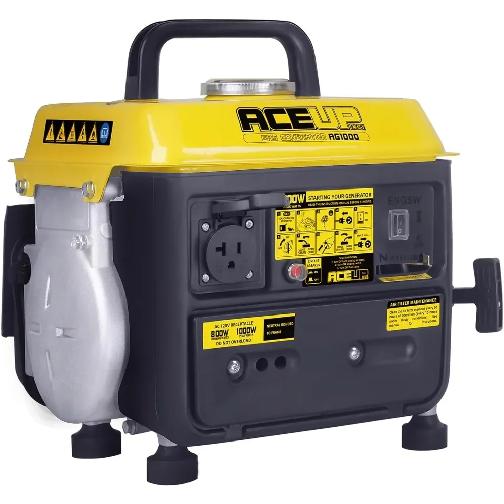 

1,000W Gas-Powered Generator, Portable Generator Camping Ultralight,