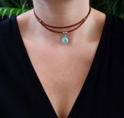 Choker Necklace Suede Boho White Brown Black Stacking Layering Boho jewelry bohemian jewelry hippy jewelry bohemian necklaces
