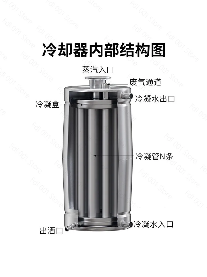 Household small brewing machine equipment for distilling wine New self-brewing wine distillation and fermentation automatic