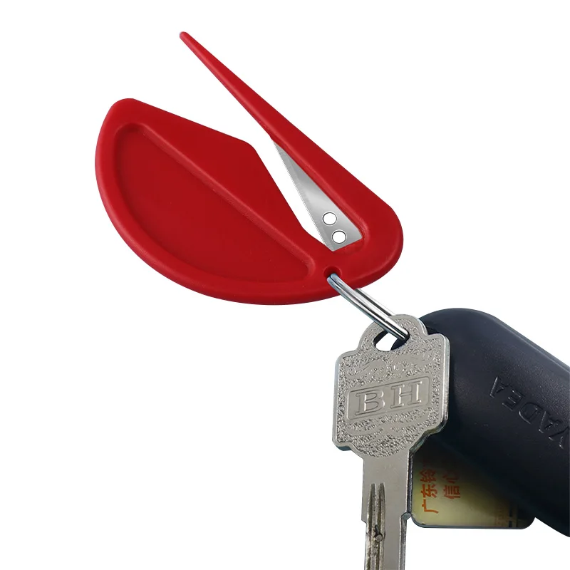 Plastic Mini Letter Opener, Color Box Pocket Cutter, Envelope Opener, Rope Cutter, Wire Cutter Blade