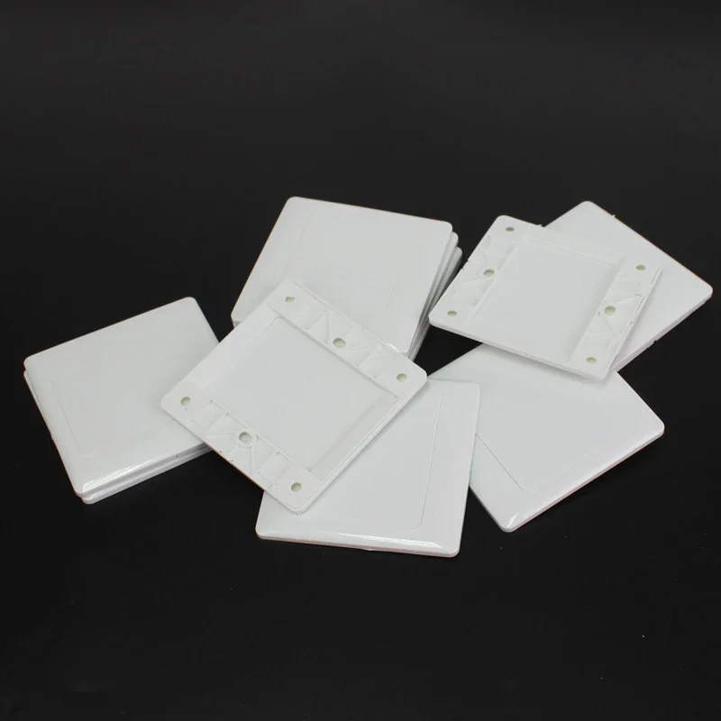 

10pcs Type 86 Electric Wall Switch Socket Blank Cover Panel White ABS Outlet Cover Plate