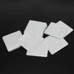 10pcs  Type 86 Electric Wall Switch Socket Blank Cover Panel White ABS Outlet Cover Plate