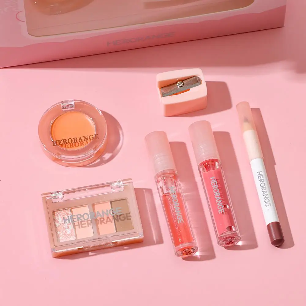 5本セット 新しいアイブロウペンシル コスメセット 長持ちする滑らかなメイクアップセット 高発色メイクアップセット 女性用ビューティーフルキット