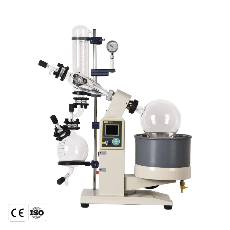 ZOIBKD Lab Rotary Evaporator Configuration New Digital Display Electric lift Bath Distillatio（220V/110V 20-140rpm 5L R-1005）