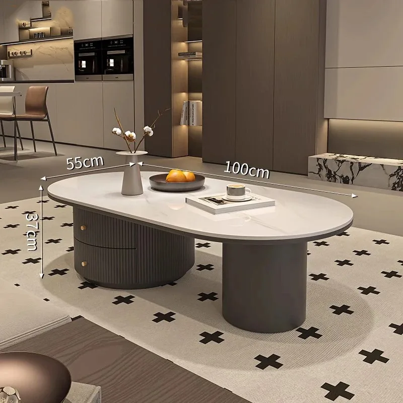 Unique Aesthetic Elegant Modern Side Table Minimalist Coffee Tables Premium Marble Arredamento Casa Living Room Furniture