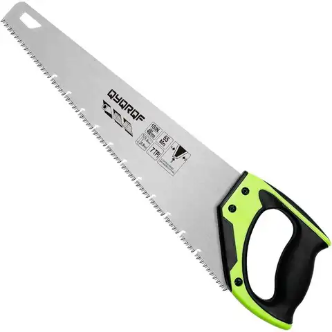 18 Inch Hand Saw, Upgraded Heavy‑Duty Rust‑Proof Wood Saw with Chip Removal Design for Pruning Gardening Wood Plastic Drywall Cutting