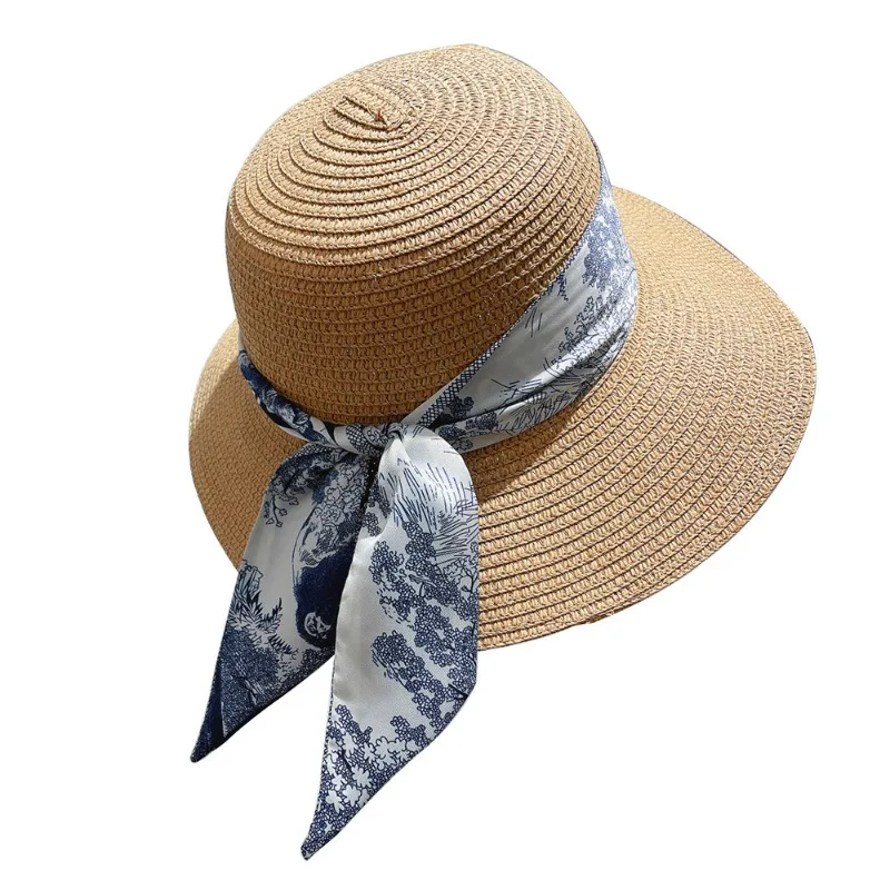 

100*6cm Plant Jungle Printed Scarf for Women's Spring and Summer New Style Decorative Sharp Corner Streamer Hairband Small Scarf