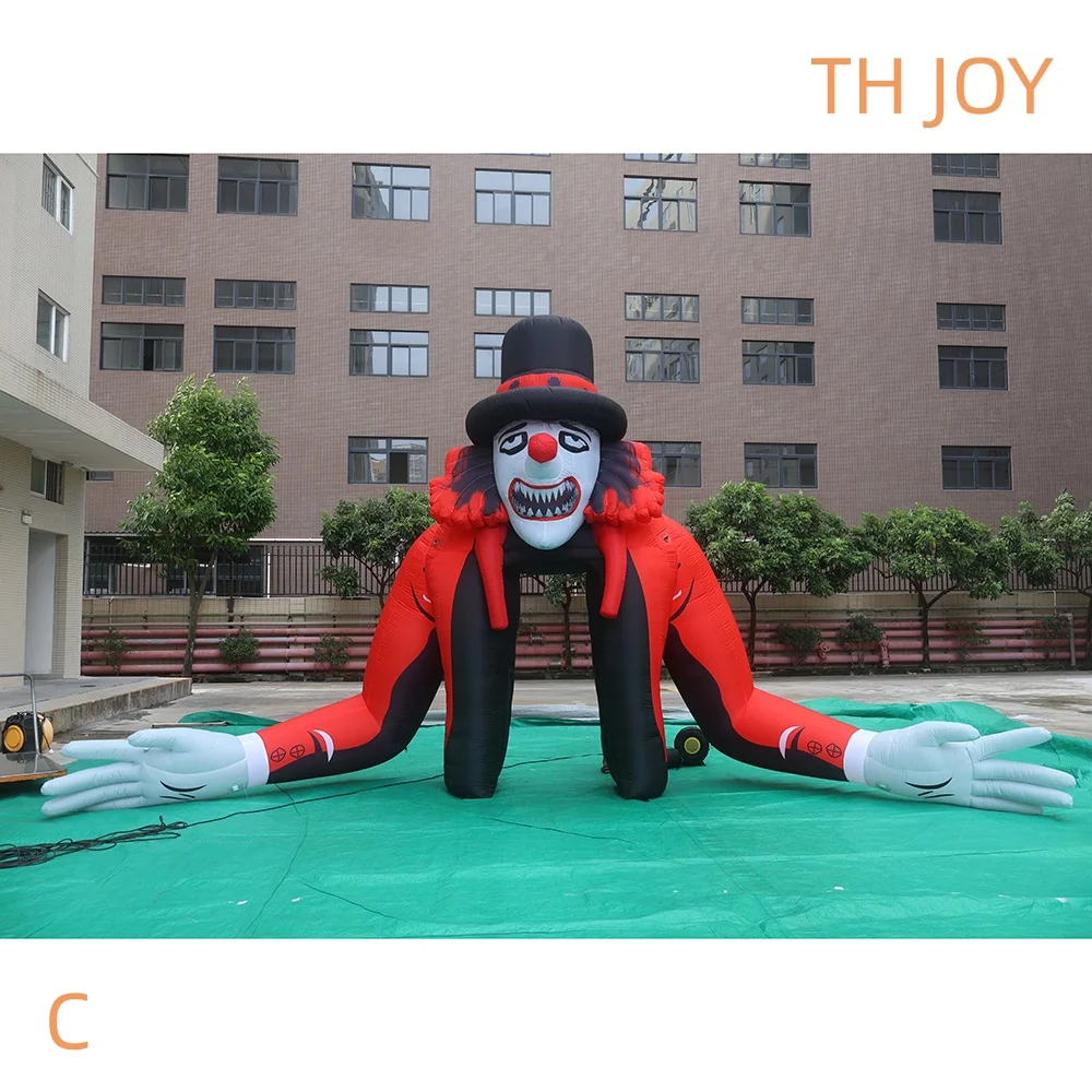 

fast air ship to door, 6m 20ft Inflatable Clown Archway outdoor Decoration Halloween Entrance Clown Head Tunnel tent for sale