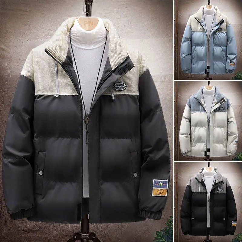 2024 Autumn and Winter New Fashion Trend Large Size Warm Cotton-Padded Jacket Men's Casual Loose Comfortable Windproof Coat 5XL