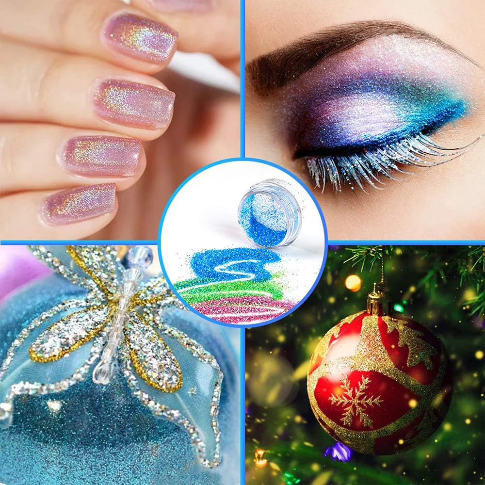 12 Color Temporary Glitter Tattoo Kit with 24 Stencils 4 Luminous Tattoo Stickers Arts Glitter Make Up Christmas Holiday Gifts
