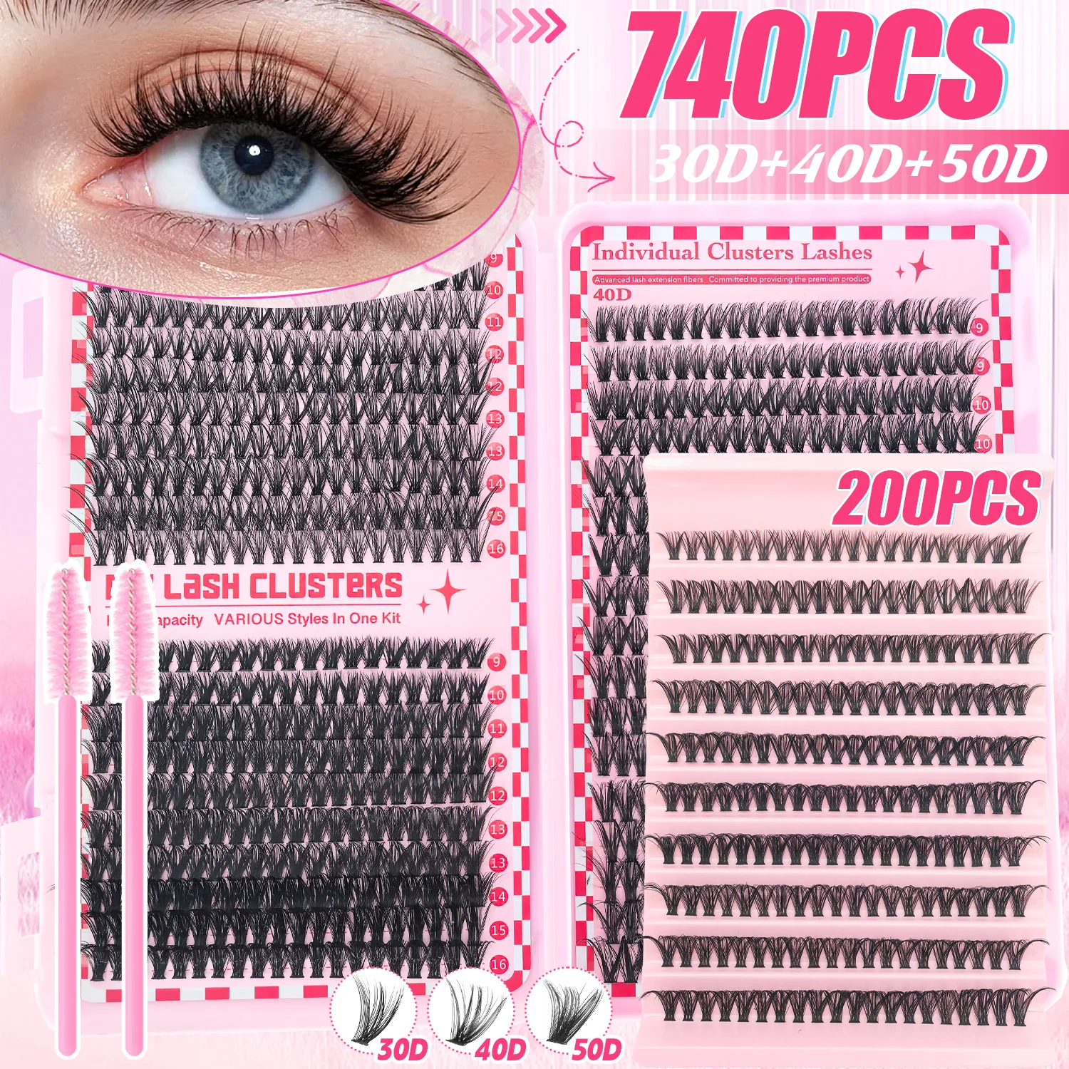 200/740 Pcs False E…