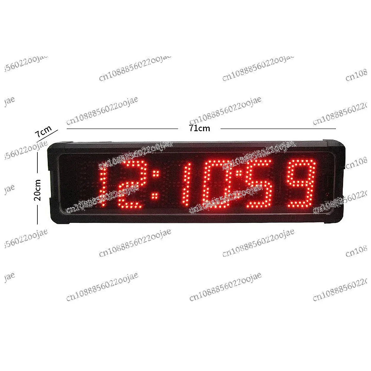 5 Inch 6 Digit Double Sided Countdown Timer Led Display Dual Wall Clock with Button Control