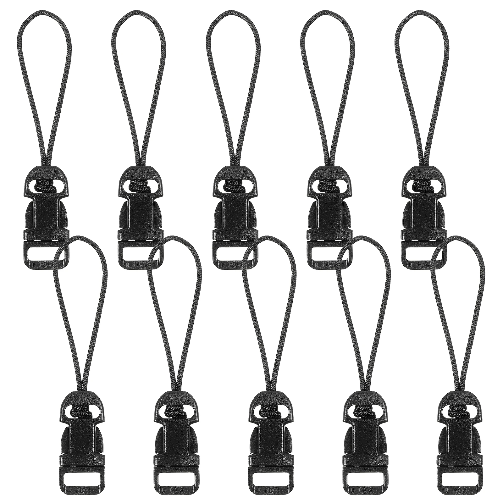 10Pcs Camera Quick Release Connector Kit Qd Loop Adapters for 11Mm Straps Secure Fast Detach Buckle System Camera Buckles
