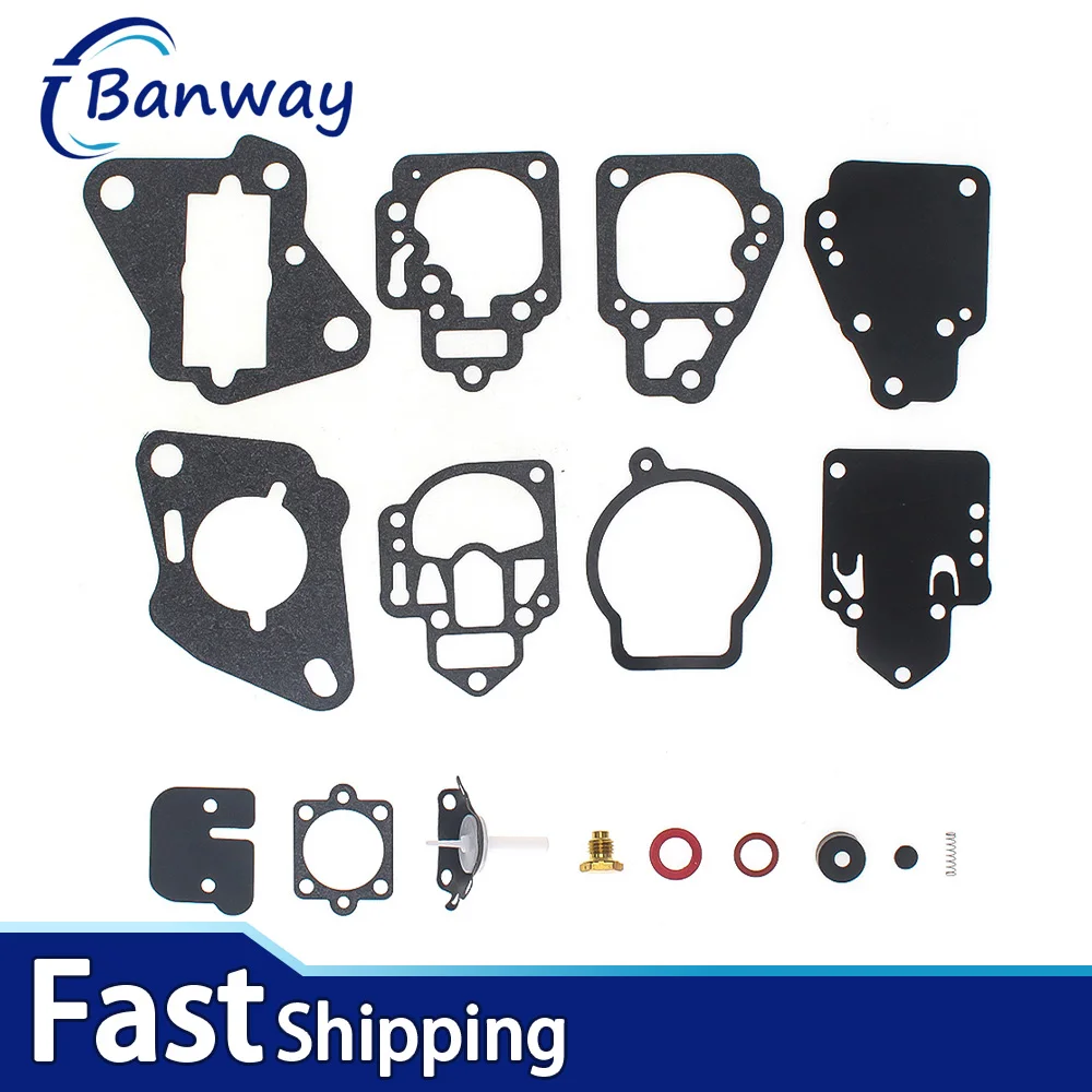 

For Mercury Mariner Outboard 6 8 9.9 10 15 20 25 HP Carburetor Repair Kit Carb Rebuild Set Replaces 1395-9761 1395-811357