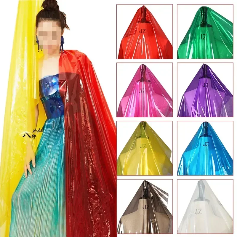 Tpu Fabric Waterproof Raincoat Pvc Jelly Film Environmentally Friendly Wear-Resistant Transparent Liquid Jelly Film Plastic Film view 2