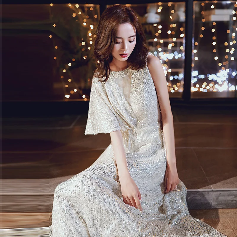 Little Evening 2024 New Banquet Aura Queen Birthday Annual Meeting Host Party Elegant Dress