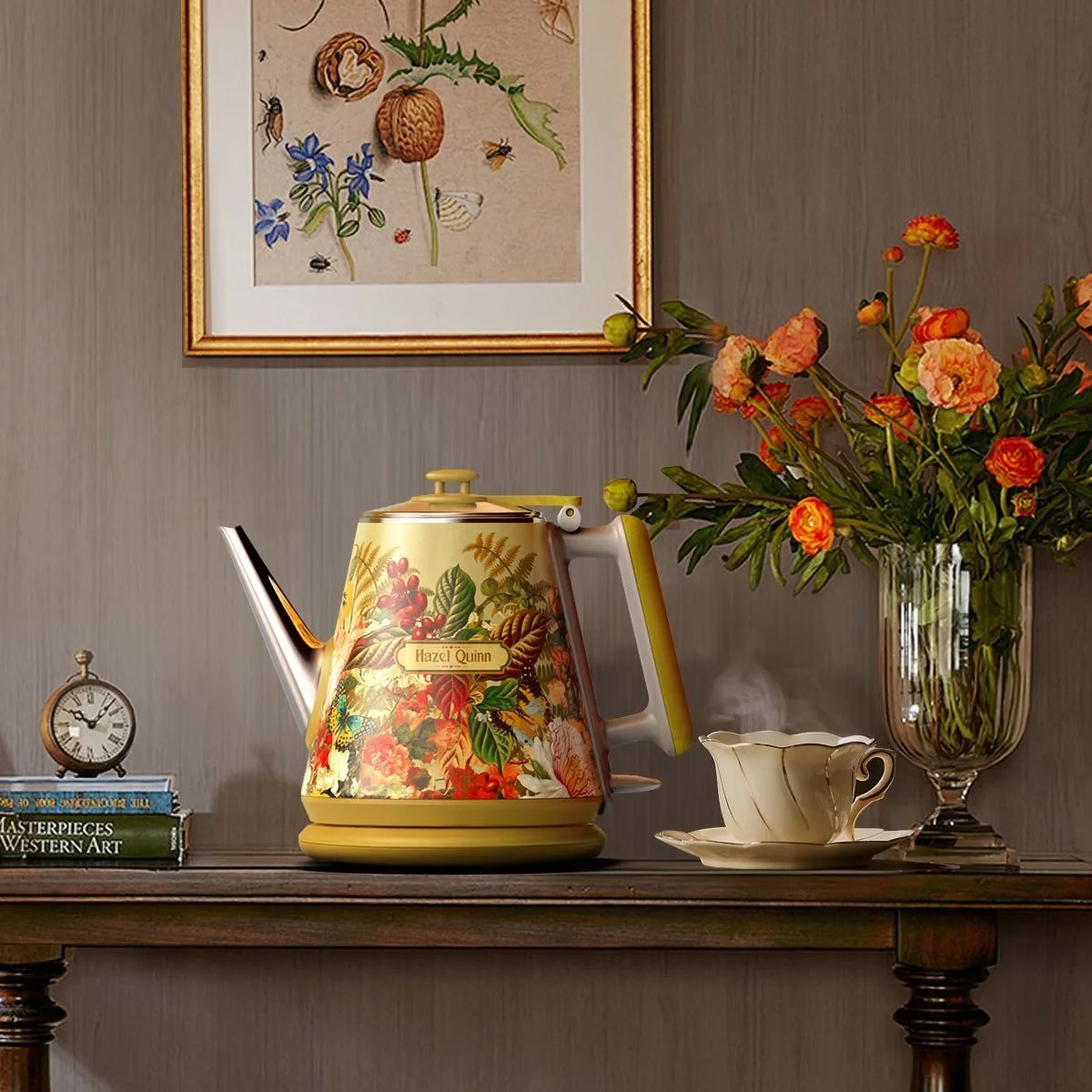 الرجعية غلاية كهربائية خمر نمط وعاء الماء الساخن لصانع الشاي القهوة المنزل المطبخ الأجهزة الصغيرة