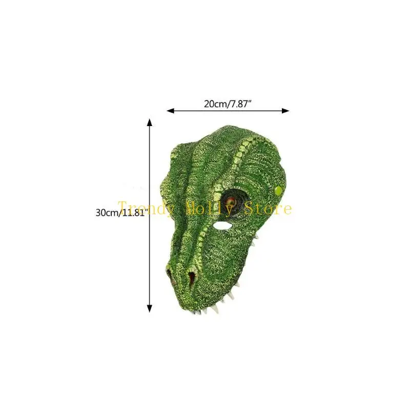 N5KB Tyrannosaurus Mask Dragons Dinosaur Mask Headwear ชุดฮาโลวีนคอสเพลย์