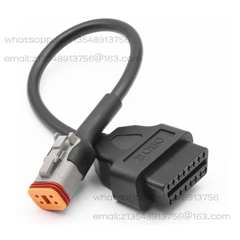 OBD Adapter 6 + 4pin 2in1 adapter cable, spot quick delivery