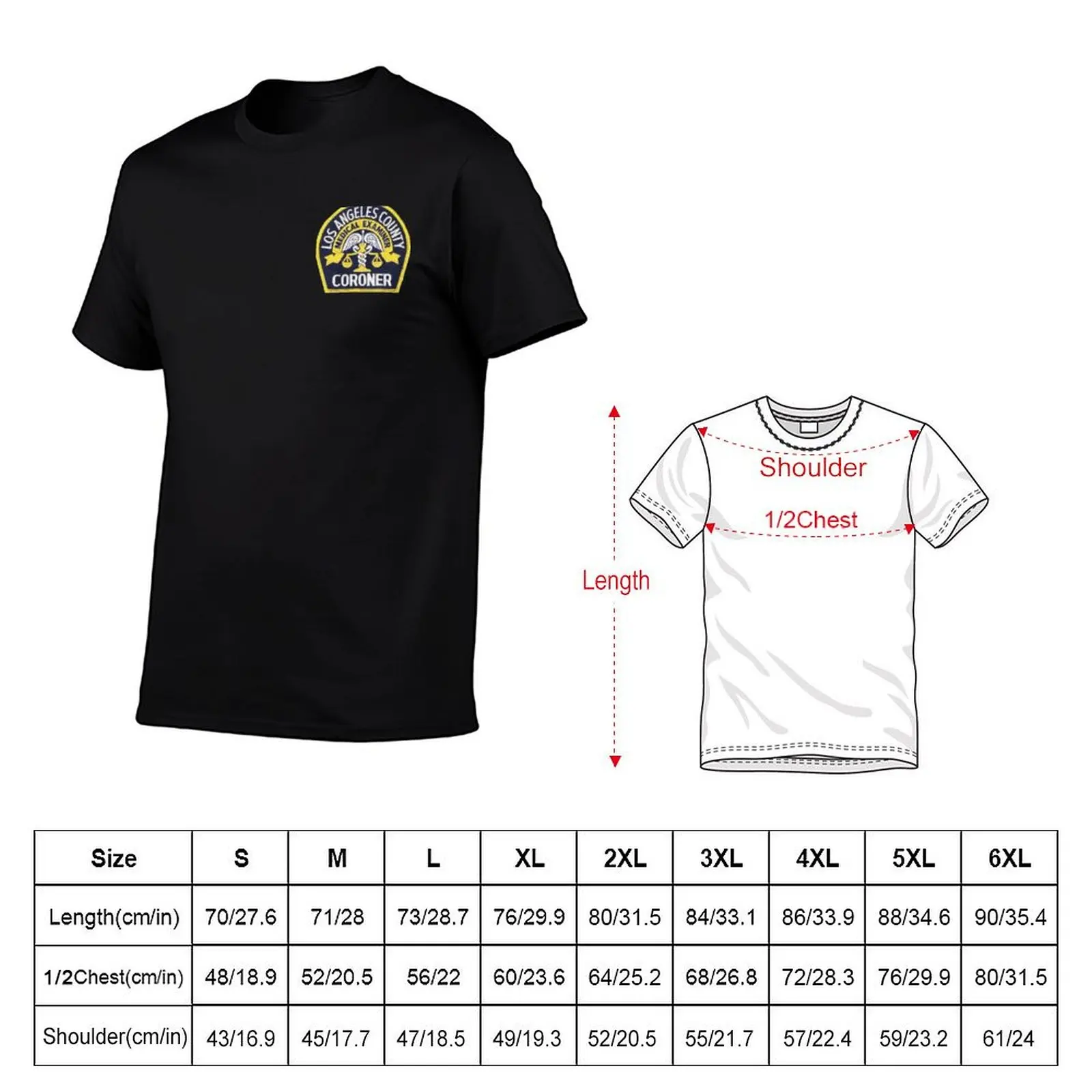 Los Angeles County Coroner T-Shirt Lightweight Gym Training T-Shirt
