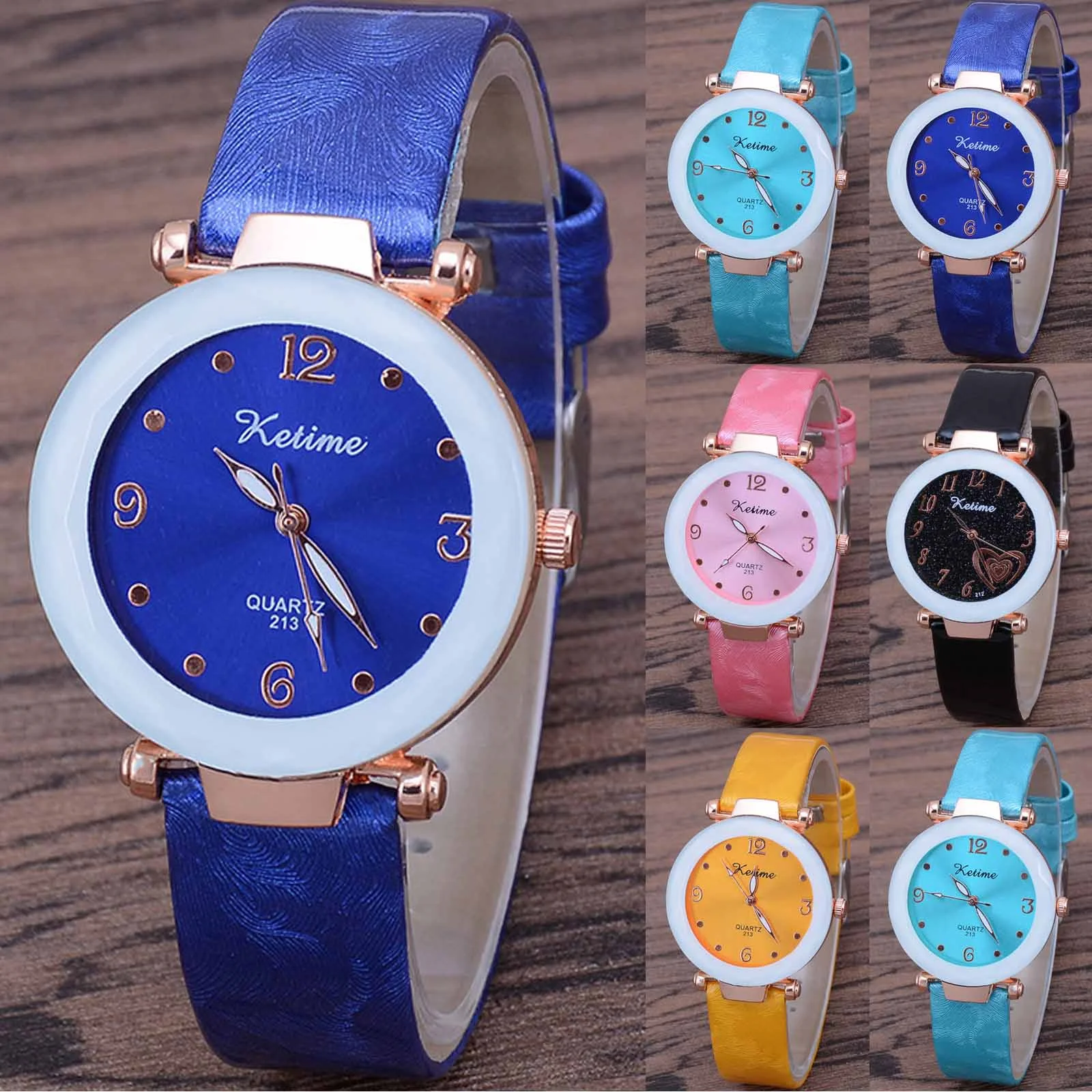 

Женские часы с циферблатом, модные кварцевые часы для женщин, водонепроницаемые до 50 м, роскошные деловые женские часы с кожаным ремешком