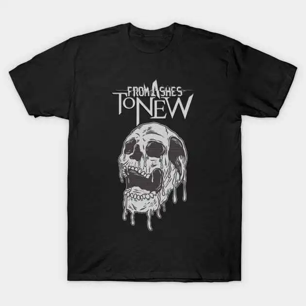 NWT Skull Melt From Ashes To New Dark Goth American Music Art Unisex T-Shirt