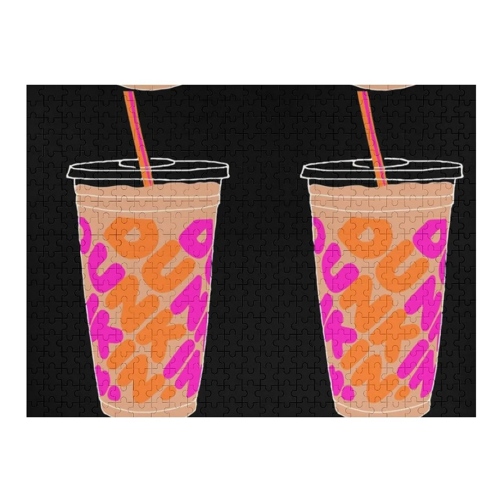 

Dunkin iced coffee Jigsaw Puzzle Personalized Gifts Iq Customizeds For Kids Puzzle