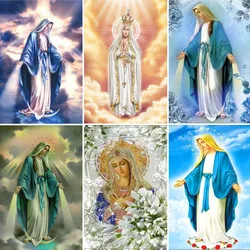 5d Diamond Painting Virgin Mary Diamond Embroidery Our Lady Blessed Mother Mary Cross Stitch Religion Mosaic Craft Kit