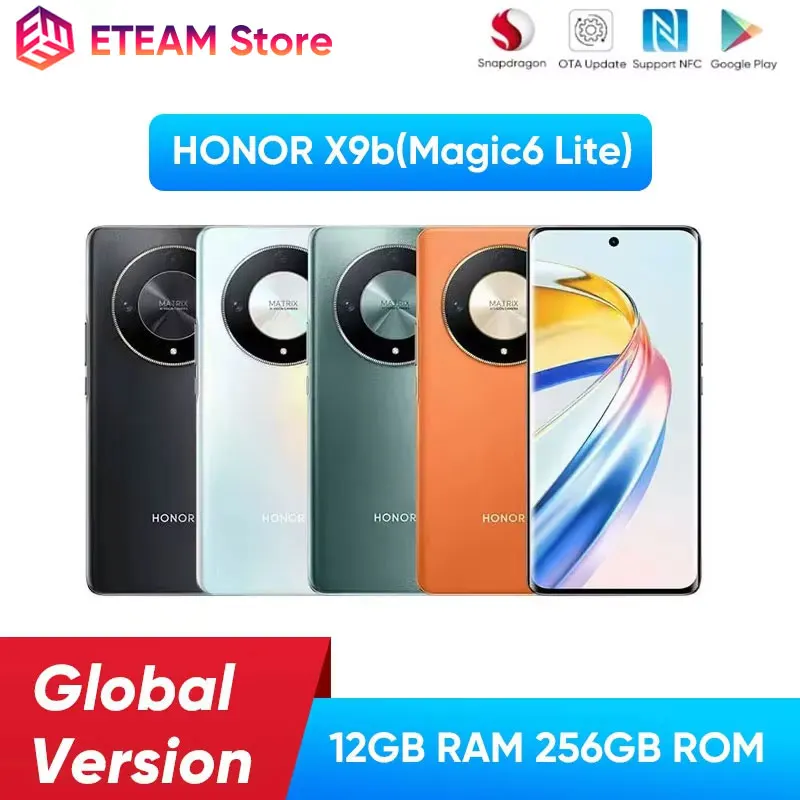 HONOR Magic6 Lite HONOR X9b android smartphone 5G Global Version 6.78