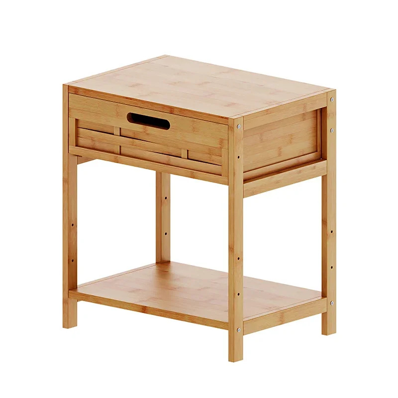 Aesthetic Square Coffee Table Storage Breakfast Laptop Wooden Side Table Minimalist Hallway Mesa Centro Salon Home Furniture image 4