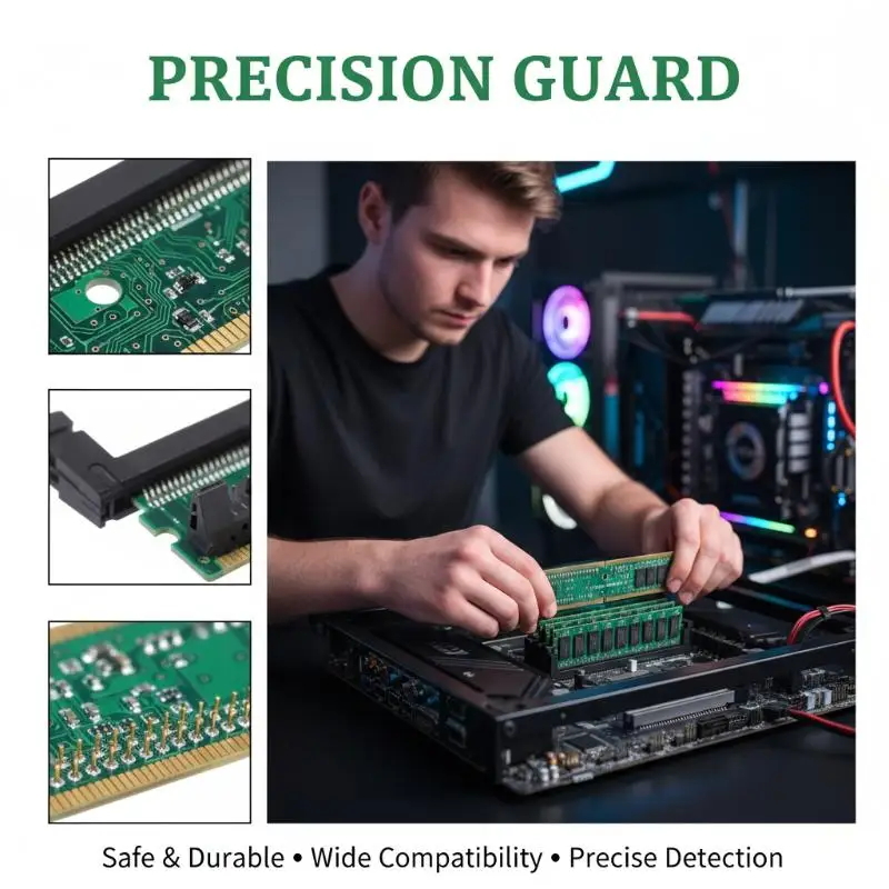 

DDR5 Memory Module Memory Test Protection Card With Short/Long Latch For Desktop PC Motherboard RAM Expansion Testing Accessory