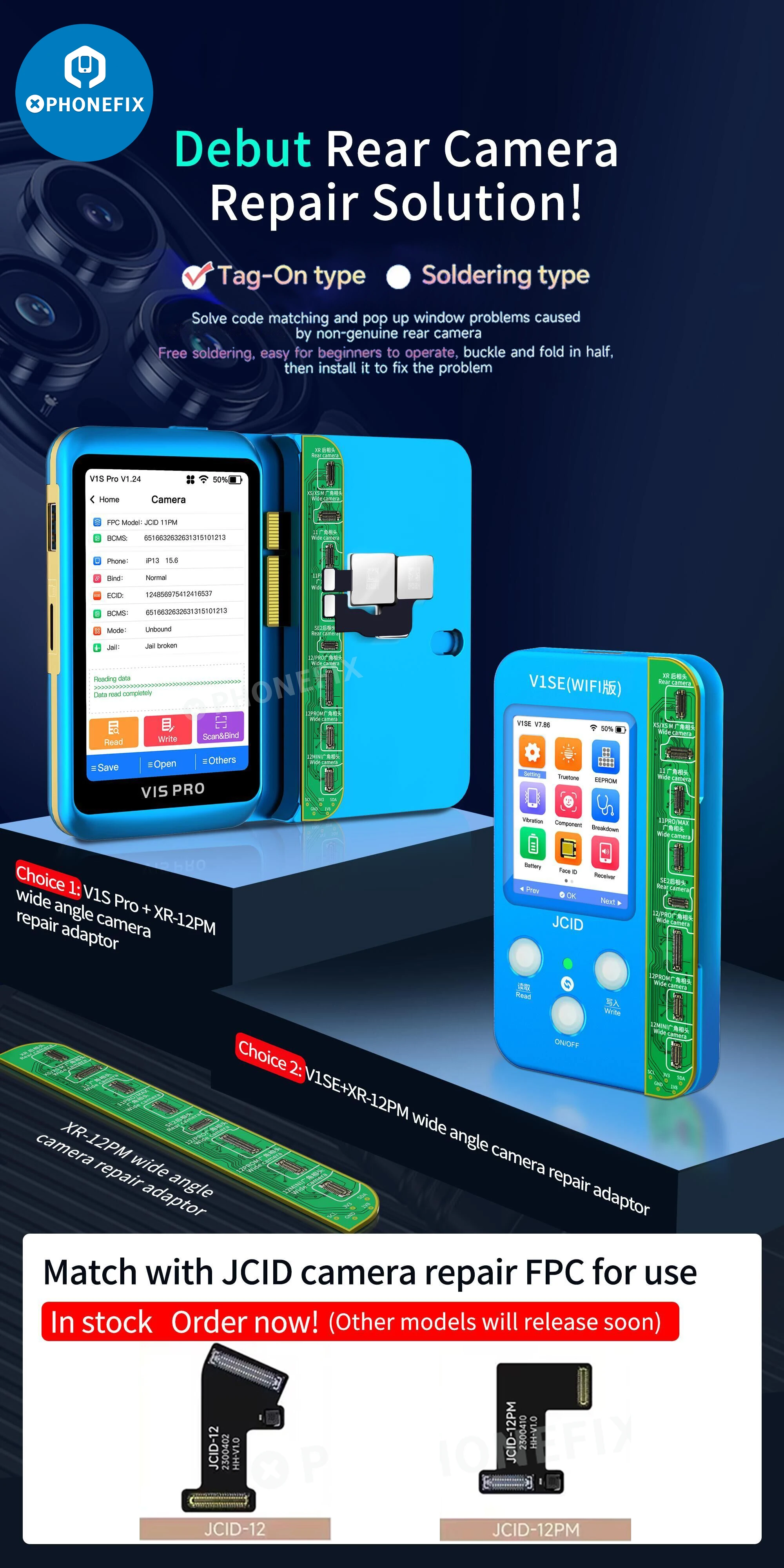 JCID V1SE Phone Reading Programmer JC Non-removal Face ID Repair