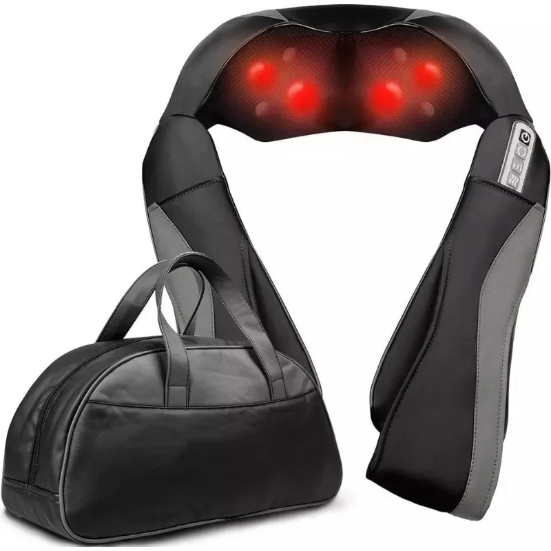 Neck shoulder massage machine device wireless shiatsu back and neck massager