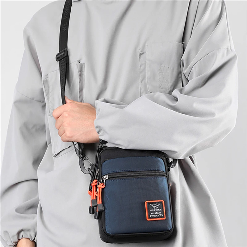 Tamanho médio moda masculina náilon bolsas casuais crossbody um ombro saco ao ar livre grande capacidade de negócios viagem trabalho carteiras